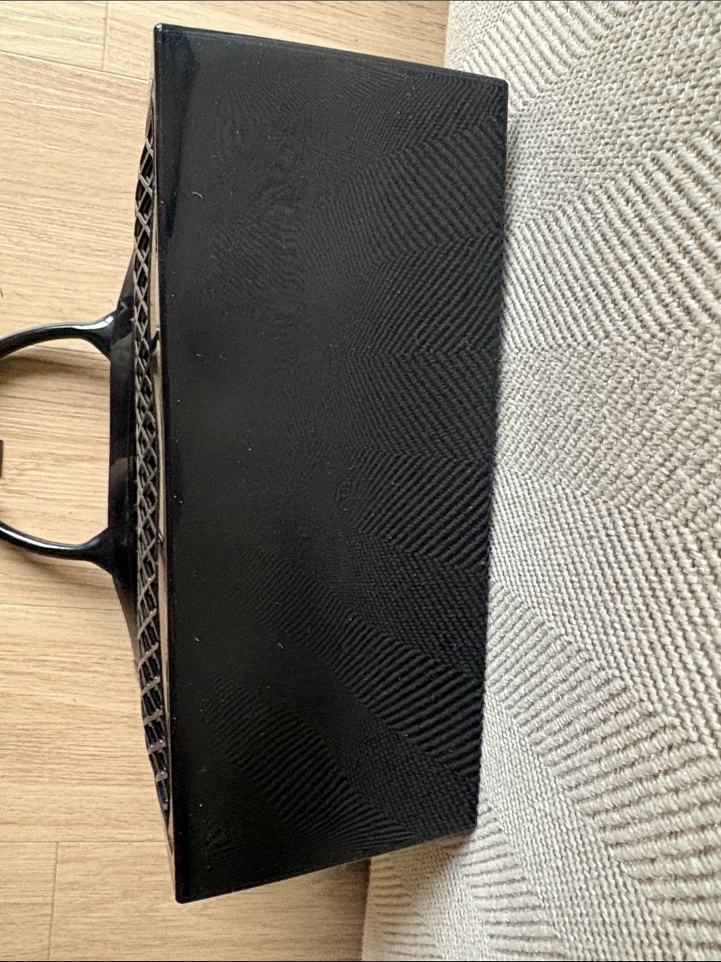Jennifer Fisher Black Lattice Jelly Handheld Tote — image 5 of 6